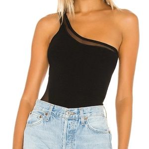 Superdown Karen One shoulder bodysuit